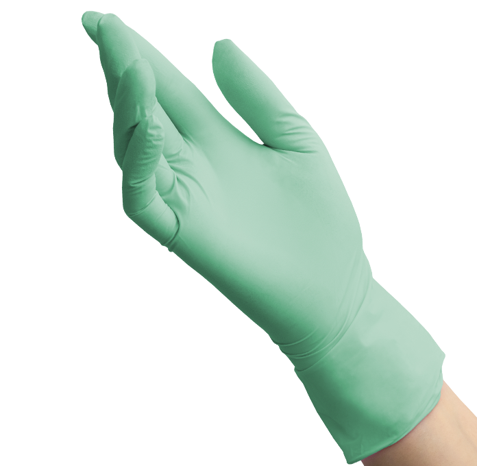 Перчатки нитриловые BENOVY Dental Formula Nitrile MultiColor зеленый