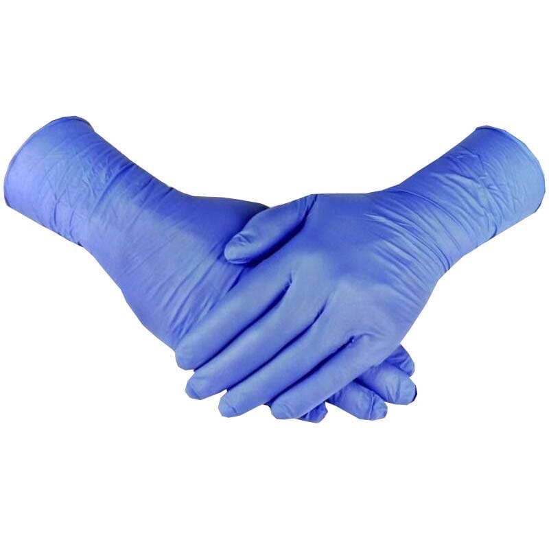 Перчатки нитриловые BENOVY Nitrile MultiColor нестерильные неопудренные текстурированные на пальцах сиренево-голубые