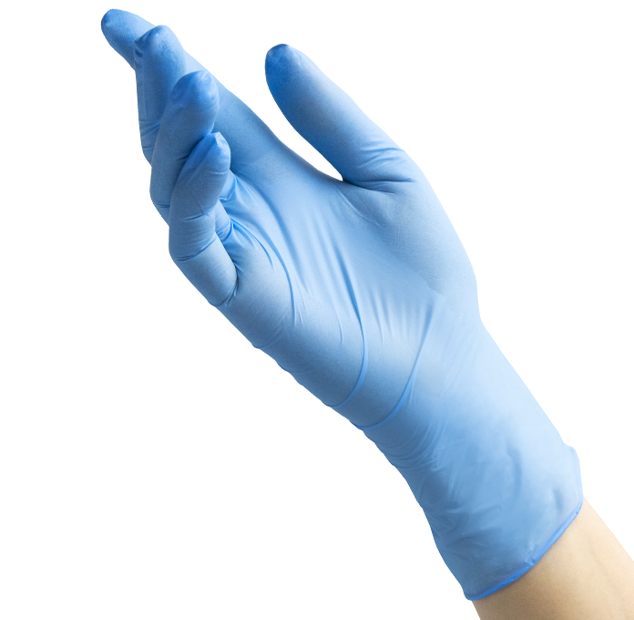 Перчатки нитриловые BENOVY Dental Formula Nitrile MultiColor светло голубой