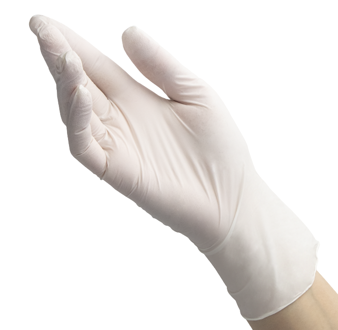 Перчатки нитриловые BENOVY Nitrile MultiColor нестерильные неопудренные текстурированные на пальцах белые