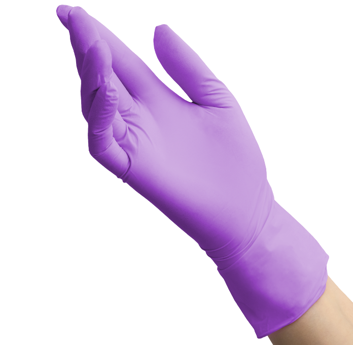 Перчатки нитриловые BENOVY Dental Formula Nitrile MultiColor сиреневый