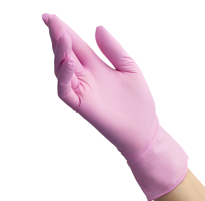Перчатки нитриловые BENOVY Dental Formula Nitrile MultiColor розовый
