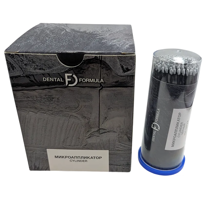 Микроаппликаторы Benovy Dental Formula Cylinder черные (100 шт в тубе)