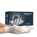 Перчатки нитриловые BENOVY Nitrile MultiColor нестерильные неопудренные текстурированные на пальцах белые