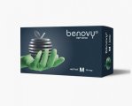 Перчатки нитриловые BENOVY Nitrile MultiColor нестерильные текстурированные на пальцах  зеленые
