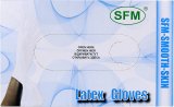 Перчатки латексные SFM смотровые нестерильные опудренные 50 пар