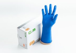 Перчатки латексные CLEAN+SAFE  High Risk EL3 текстурированные