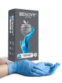 Перчатки нитриловые BENOVY Nitrile Chlorinated нестерил. неопудр. текстурированные на пальцах, голубые 100пар (200 шт)