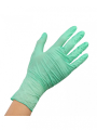 Перчатки нитриловые BENOVY Nitrile MultiColor нестерильные текстурированные на пальцах  зеленые
