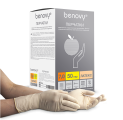 Перчатки латексные BENOVY Sterile Latex медицинские хирургические стерильные анатомические опудренные