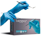 Перчатки нитриловые BENOVY Dental Formula Nitrile MultiColor светло голубой
