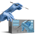 Перчатки нитриловые BENOVY Dental Formula Nitrile MultiColor светло голубой